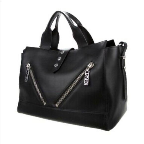 Black Gommato leather Kenzo Kalifornia bag - Picture 5 of 7